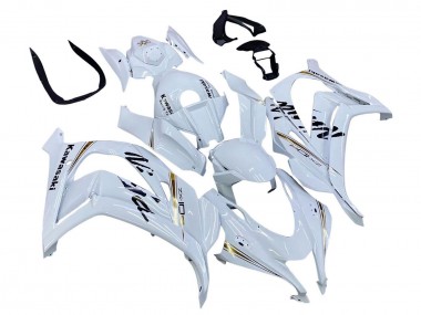 Wholesale 2016-2020 Kawasaki ZX10R Motorcycle Fairings - White Gold Black