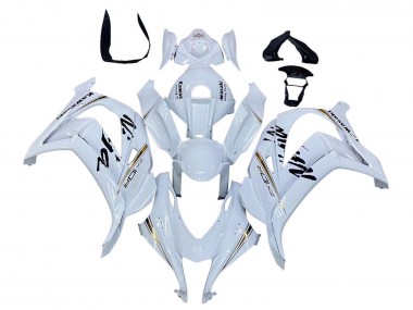 Wholesale 2016-2020 Kawasaki ZX10R Motorcycle Fairings - White Gold Black