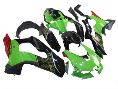 Wholesale 2021-2025 Kawasaki ZX10R Motorcycle Fairing - Green Black Red Honeycomb