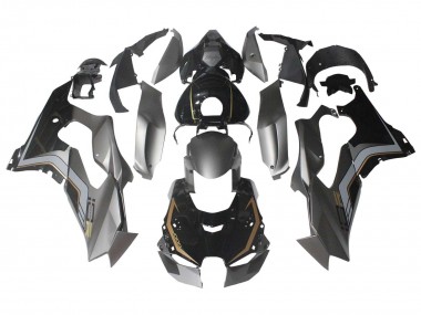 Wholesale 2021-2025 Kawasaki ZX10R Motorcycle Fairings - Black Grey Gold