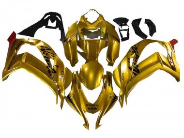 Wholesale 2021-2025 Kawasaki ZX10R Motorcycle Fairings - Gold Black