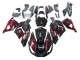 2006-2011 Kawasaki ZX14R ZZR1400 Motorcycle Fairing Kits - Glossy Black Red Flame