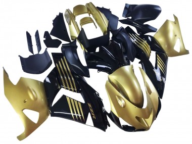 Wholesale 2006-2011 Kawasaki ZX14R ZZR1400 Motorcycle Fairings - Gold Black