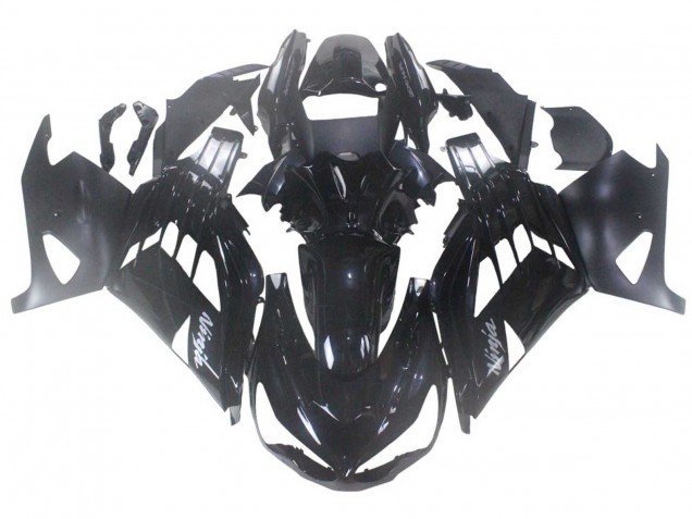 2012-2024 Kawasaki ZX14R ZZR1400 Motorcycle Fairing - Glossy Black Matte Black White Ninja