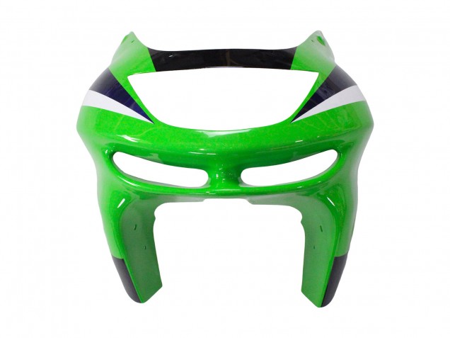 1998-1999 Kawasaki ZX6R Motorcycle Fairings - Green White Dark Blue Silver