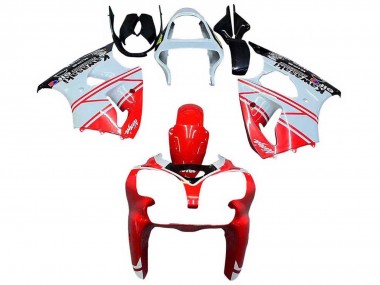 Wholesale 2000-2002 Kawasaki ZX6R Motorcycle Fairings - White Red Black