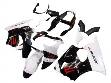 Wholesale 2000-2002 Kawasaki ZX6R Motorcycle Fairings - White Black Red Monster