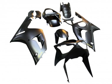 Wholesale 2003-2004 Kawasaki ZX6R Motorcycle Fairings - Matte Black Gold 636