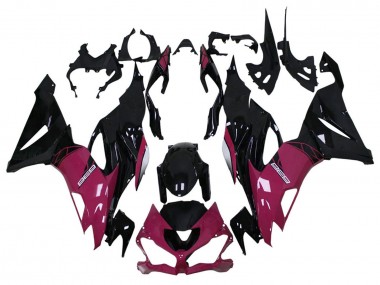 Wholesale 2013-2018 Kawasaki ZX6R Motorcycle Fairing - Purple Glossy Black