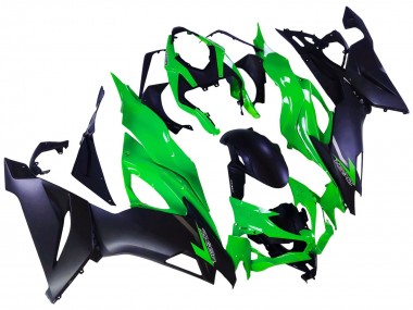 Wholesale 2019-2022 Kawasaki ZX6R Motorcycle Fairings - Green Matte Black