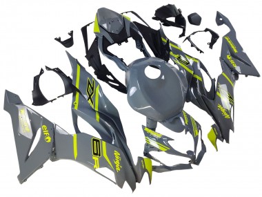 Wholesale 2019-2022 Kawasaki ZX6R Motorcycle Fairings - Nardo Grey Yellow