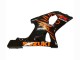 2000-2002 Suzuki GSXR1000 Motorcycle Fairings - Glossy Black Orange Flame