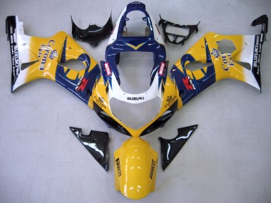 Wholesale 2000-2002 Suzuki GSXR1000 Motorcycle Fairings - Yellow Dark Blue White Motul Corona