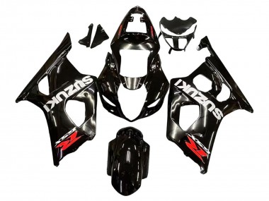 Wholesale 2003-2004 Suzuki GSXR 1000 Motorcycle Fairings - Glossy Black White Red Decals