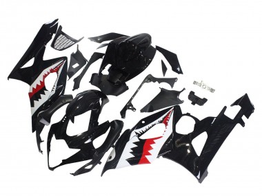 Wholesale 2005-2006 Suzuki GSXR 1000 Motorcycle Fairings - Glossy Black Red White Shark