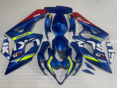 Wholesale 2005-2006 Suzuki GSXR 1000 Motorcycle Fairings - Blue Yellow Red Motul Ecstar