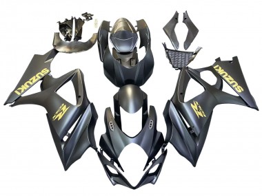 Wholesale 2007-2008 Suzuki GSXR 1000 Motorcycle Fairings - Matte Black Gold Decal