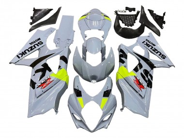 Wholesale 2007-2008 Suzuki GSXR 1000 Motorcycle Fairings - Light Grey Green Black