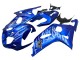 2001-2003 Suzuki GSXR 600 / GSXR 750 Motorcycle Fairings - Blue with White Flame