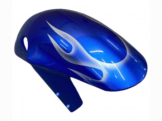 2001-2003 Suzuki GSXR 600 / GSXR 750 Motorcycle Fairings - Blue with White Flame