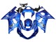 2001-2003 Suzuki GSXR 600 / GSXR 750 Motorcycle Fairings - Blue with White Flame