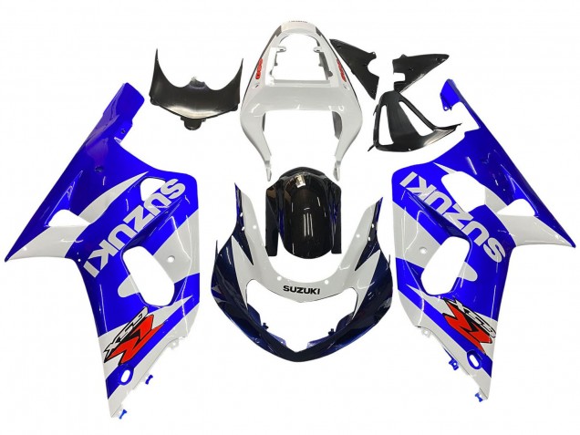 2001-2003 Suzuki GSXR 600 / GSXR 750 Motorcycle Fairing - White Blue Glossy Black Red