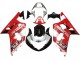 2001-2003 Suzuki GSXR 600 / GSXR 750 Motorcycle Fairing - Red White Glossy Black