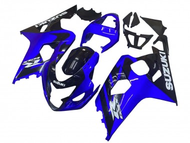 Wholesale 2004-2005 Suzuki GSXR 600 / GSXR 750 Motorcycle Fairings - Blue Black White Decal