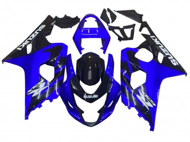Wholesale 2004-2005 Suzuki GSXR 600 / GSXR 750 Motorcycle Fairings - Blue Black White Decal