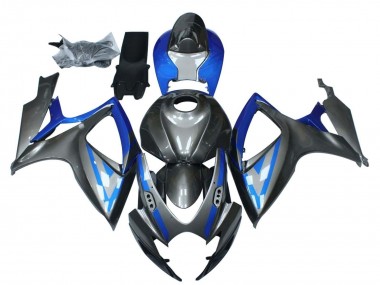 Wholesale 2006-2007 Suzuki GSXR 600 / GSXR 750 Motorcycle Fairings - Blue Grey Black