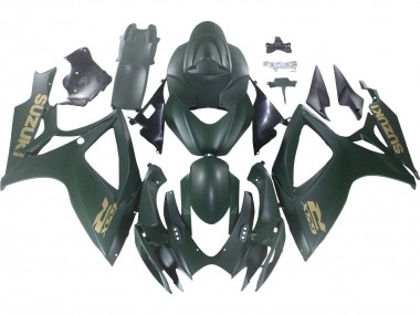 Wholesale 2006-2007 Suzuki GSXR 600 / GSXR 750 Motorcycle Fairings - Matte Army Green
