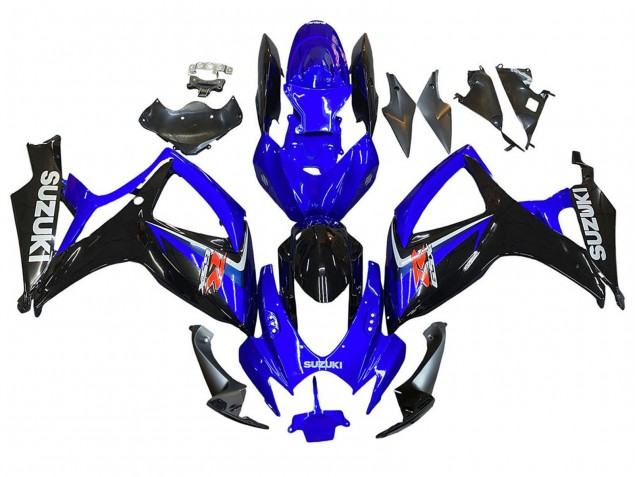 2006-2007 Suzuki GSXR 600 / GSXR 750 Motorcycle Fairings - Blue Black Red