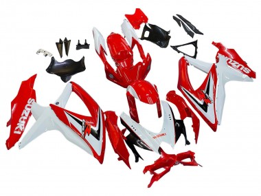 Wholesale 2008-2010 Suzuki GSXR 600 / GSXR 750 Motorcycle Fairings - White Red Black