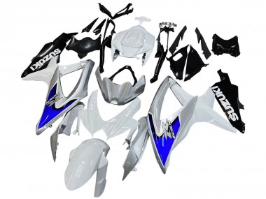 Wholesale 2008-2010 Suzuki GSXR 600 / GSXR 750 Motorcycle Fairings - White Silver Blue Black
