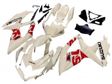 Wholesale 2008-2010 Suzuki GSXR 600 / GSXR 750 Motorcycle Fairings - Cream White Red Black
