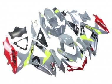 Wholesale 2008-2010 Suzuki GSXR 600 / GSXR 750 Motorcycle Fairings - Grey Yellow Red