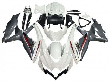 Wholesale 2008-2010 Suzuki GSXR 600 / GSXR 750 Motorcycle Fairings - White Grey Red