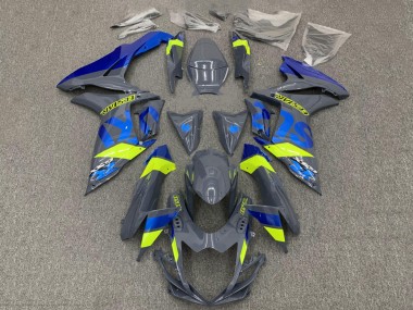 Wholesale 2011-2024 Suzuki GSXR 600 / GSXR 750 Motorcycle Fairings - Dark Nardo Grey Blue Fluorescent Yellow