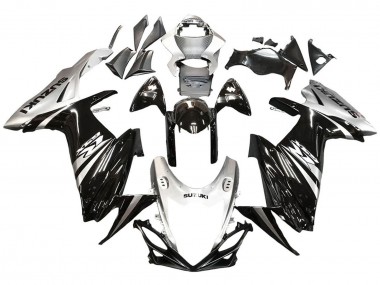 Wholesale 2011-2024 Suzuki GSXR 600 / GSXR 750 Motorcycle Fairing - Glossy Black Silver
