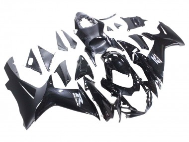 Wholesale 2011-2024 Suzuki GSXR 600 / GSXR 750 Motorcycle Fairings - Glossy Black Matte Black White Decal
