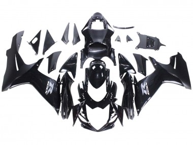 Wholesale 2011-2024 Suzuki GSXR 600 / GSXR 750 Motorcycle Fairings - Glossy Black Matte Black White Decal