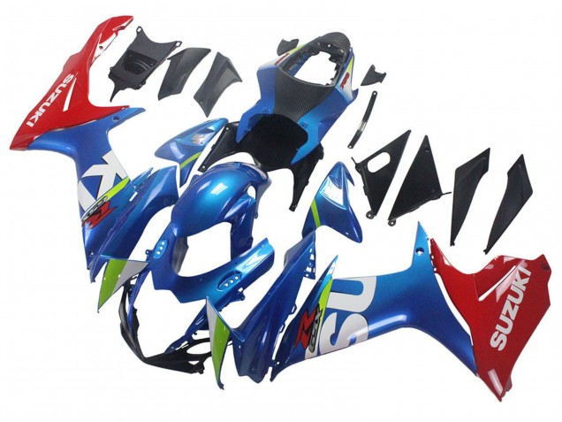 2011-2024 Suzuki GSXR 600 / GSXR 750 Motorcycle Fairings - Blue Red