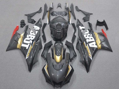 Wholesale 2019-2021 Yamaha YZF R3/R25 Motorcycle Fairings - Red Gold Black Carbon Fiber Style