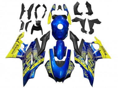 Wholesale 2019-2021 Yamaha YZF R3/R25 Motorcycle Fairings - Yellow Blue Black Motul