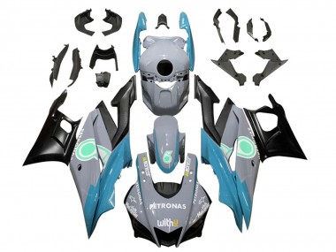 Wholesale 2019-2021 Yamaha YZF R3/R25 Motorcycle Fairings - Nardo Grey Blue Black Petronas