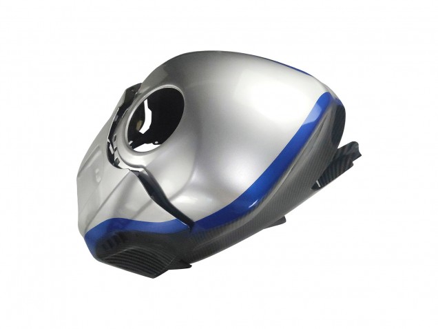 2022-2024 Yamaha YZF R3/R25 Motorcycle Fairings - Black Carbon Fiber Style Silver Blue