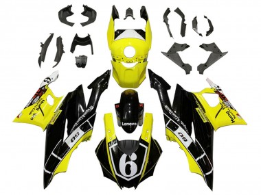 Wholesale 2022-2024 Yamaha YZF R3/R25 Motorcycle Fairings - Yellow White Black Lenovo 6