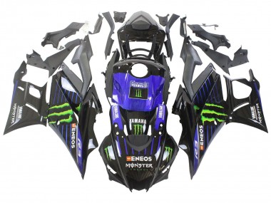 Wholesale 2022-2024 Yamaha YZF R3/R25 Motorcycle Fairings - Blue Green Black Monster Yamalube ENEOS