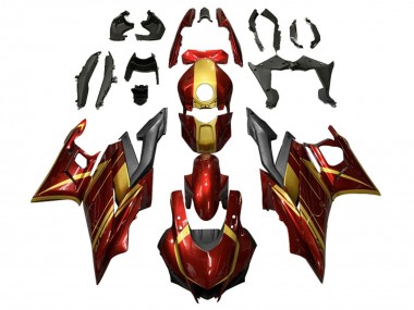 Wholesale 2022-2024 Yamaha YZF R3/R25 Motorcycle Fairings - Red Gold Matte Black