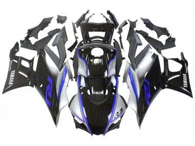Wholesale 2022-2024 Yamaha YZF R3/R25 Motorcycle Fairings - Silver Blue Glossy Black